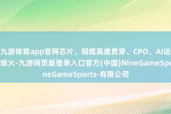 九游体育app官网芯片、铜缆高速贯穿、CPO、AI运用观念股集体熄火-九游网页版登录入口官方(中国)NineGameSports·有限公司