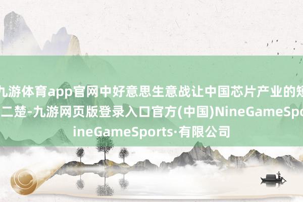 九游体育app官网中好意思生意战让中国芯片产业的短板清晰得一清二楚-九游网页版登录入口官方(中国)NineGameSports·有限公司