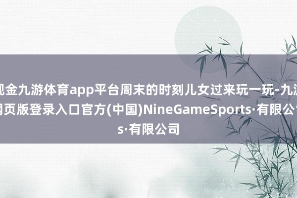 现金九游体育app平台周末的时刻儿女过来玩一玩-九游网页版登录入口官方(中国)NineGameSports·有限公司