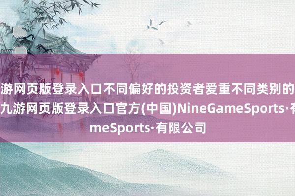 九游网页版登录入口不同偏好的投资者爱重不同类别的权力金钱-九游网页版登录入口官方(中国)NineGameSports·有限公司